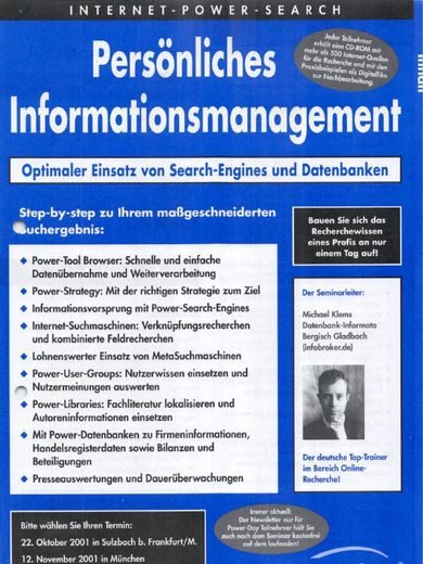 Persönliches Informationsmanagement Seminar Management Circle